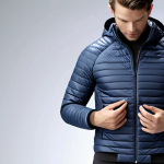 **Prompt:** A sleek, modern jacket with subtle, integrated sensors, showcasing the seamless blend of style and technology in smart apparel. Focus on the design aspect, highlighting comfort and wearability.