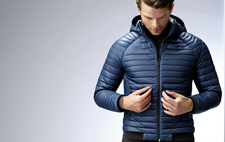 **Prompt:** A sleek, modern jacket with subtle, integrated sensors, showcasing the seamless blend of style and technology in smart apparel. Focus on the design aspect, highlighting comfort and wearability.